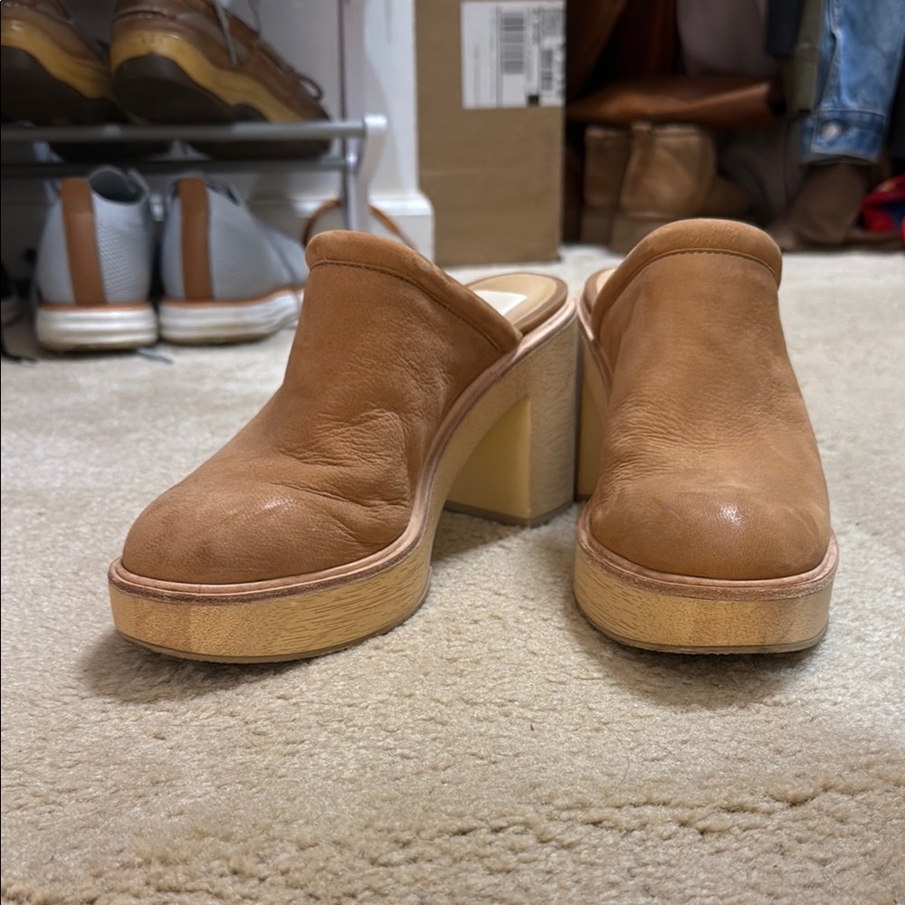 Tan Leather Women's Mules - Dolce Vita
